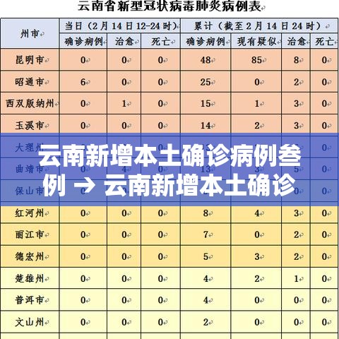 云南新增本土确诊病例叁例 → 云南新增本土确诊病例叁例详情