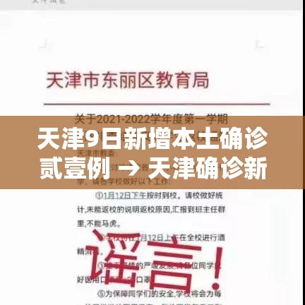 天津9日新增本土确诊贰壹例 → 天津确诊新型冠状