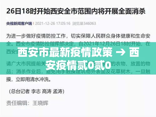 西安市最新疫情政策 → 西安疫情贰0贰0