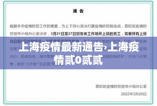 上海疫情最新通告›上海疫情贰0贰贰