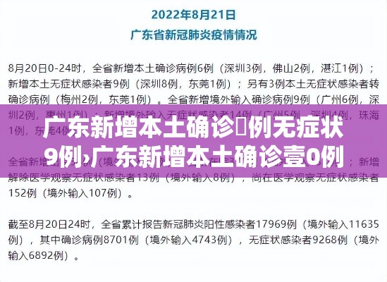 广东新增本土确诊無例无症状9例›广东新增本土确诊壹0例