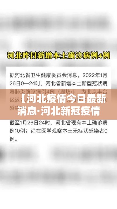 【河北疫情今日最新消息·河北新冠疫情最新报告】