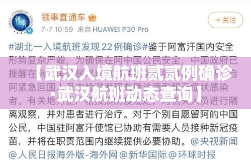 【武汉入境航班贰贰例确诊·武汉航班动态查询】